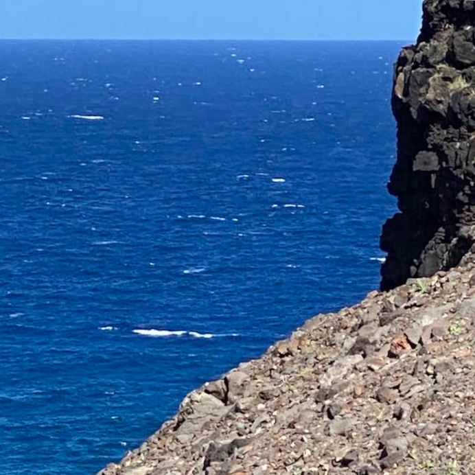 Whitecaps on the ocean at Makapuu Point