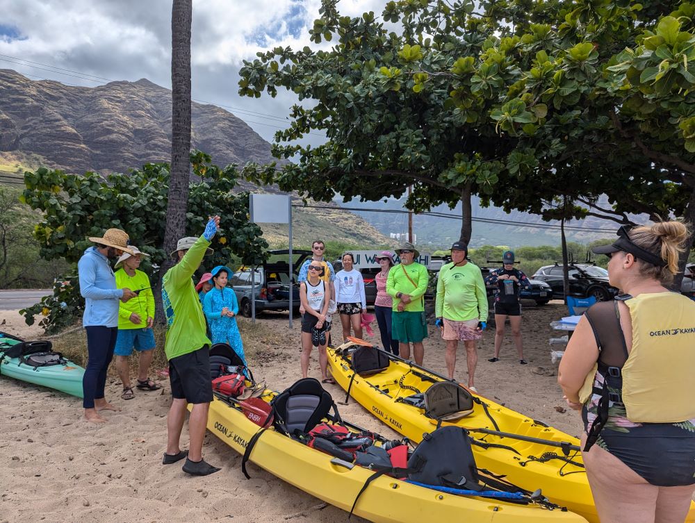 Pre-paddle briefing