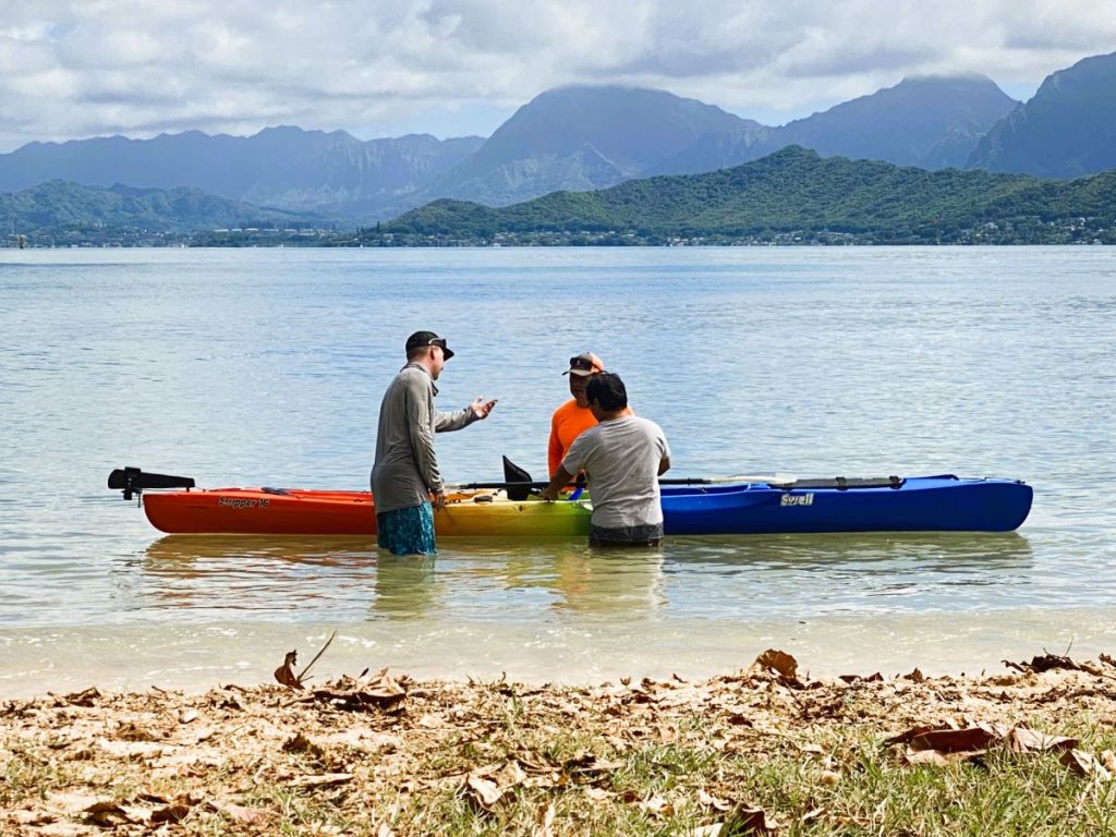 Ben showing off his Swell Scupper 16