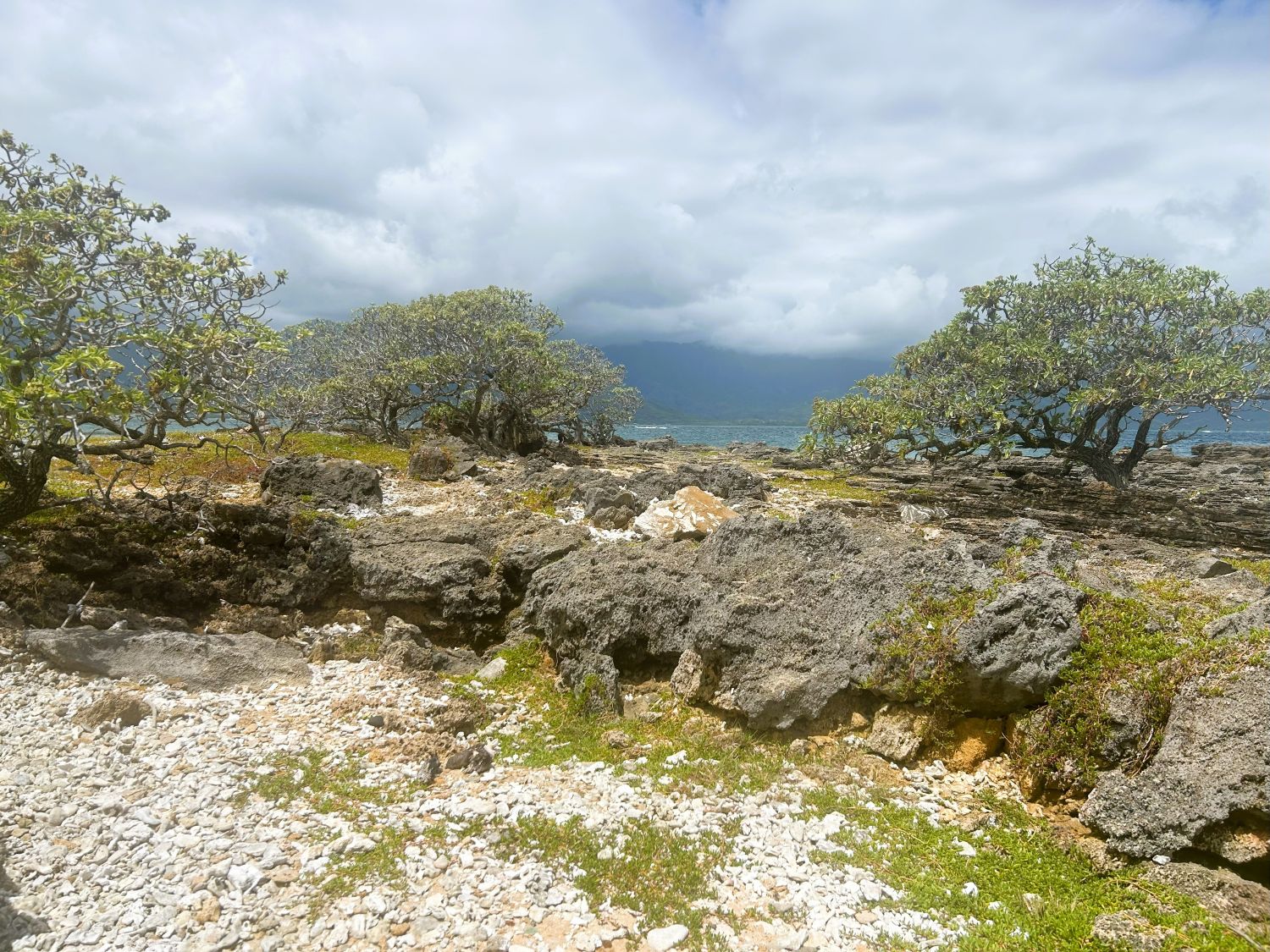 View looking across the west end of Kapapa Island